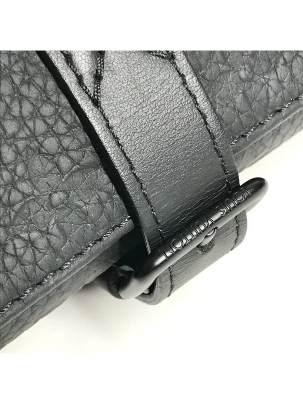 Louis Vuitton Pouch Etui 3 Montre Taurillon Leather Black